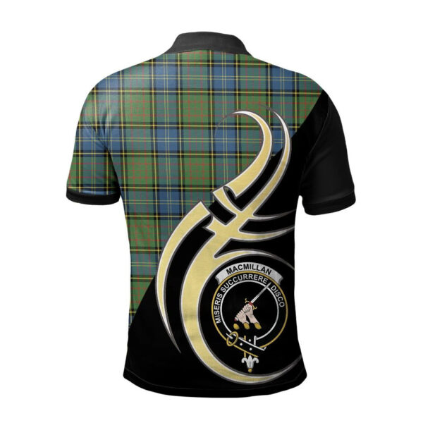 MacMillan Hunting Ancient Clan Polo Shirt, Scottish Tartan MacMillan Hunting Ancient Clans Polo Shirt Believe In Me Style - Image 2