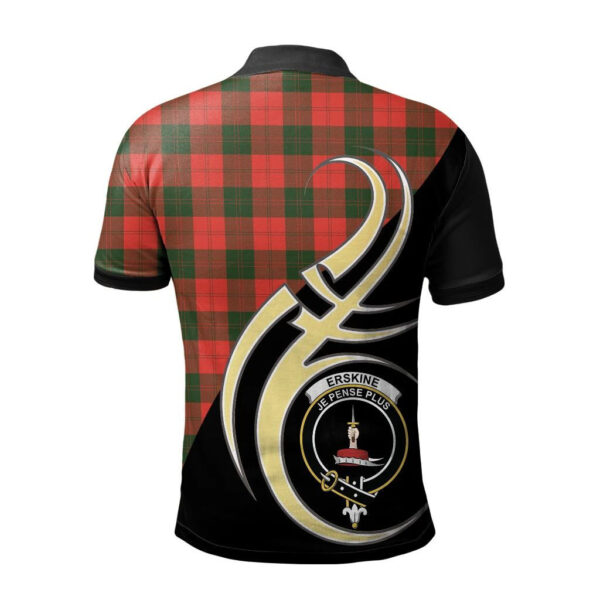 Erskine Modern Clan Polo Shirt, Scottish Tartan Erskine Modern Clans Polo Shirt Believe In Me Style - Image 2