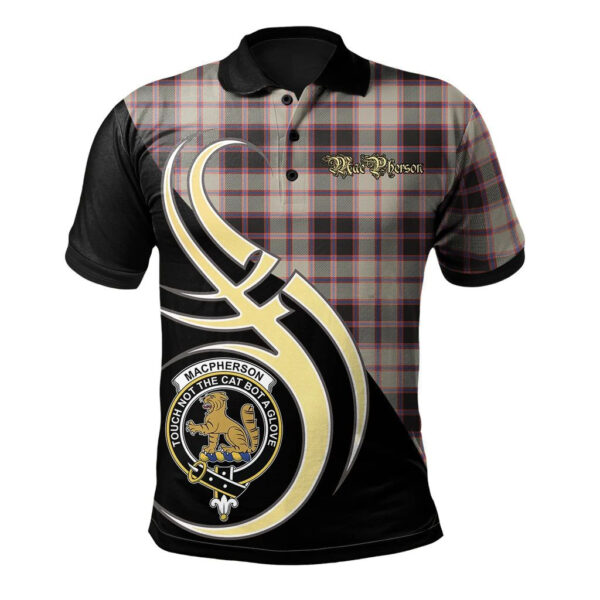 MacPherson Hunting Ancient Clan Polo Shirt, Scottish Tartan MacPherson Hunting Ancient Clans Polo Shirt Believe In Me Style