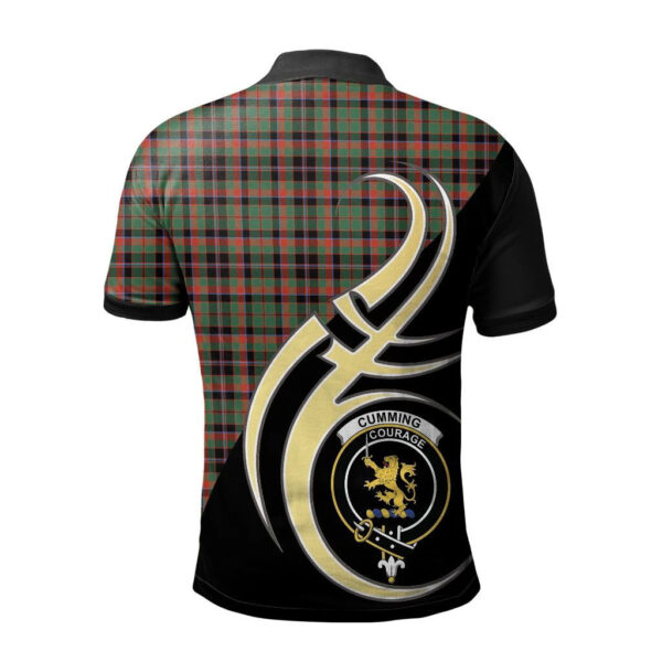 Cumming Hunting Ancient Clan Polo Shirt, Scottish Tartan Cumming Hunting Ancient Clans Polo Shirt Believe In Me Style - Image 2