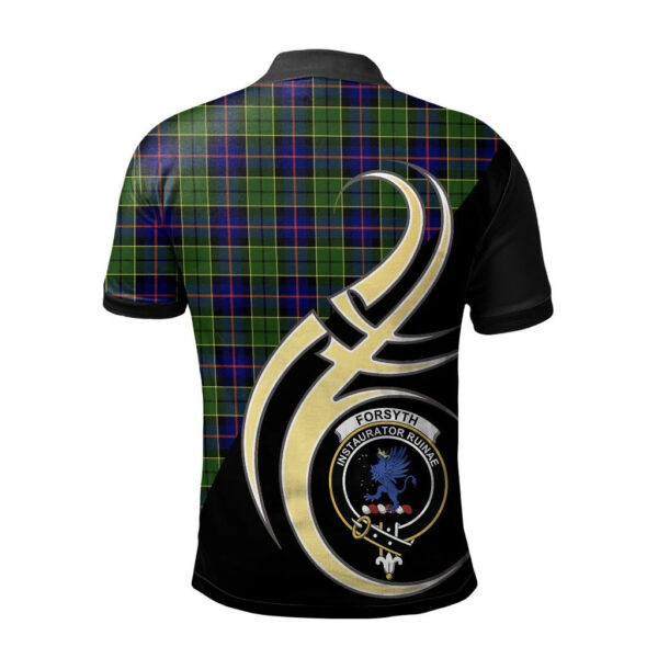 Forsyth Modern Clan Polo Shirt, Scottish Tartan Forsyth Modern Clans Polo Shirt Believe In Me Style - Image 2