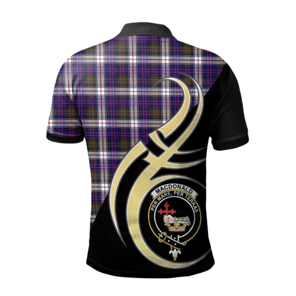 MacDonald Dress Modern Clan Polo Shirt, Scottish Tartan MacDonald Dress Modern Clans Polo Shirt Believe In Me Style - Image 2