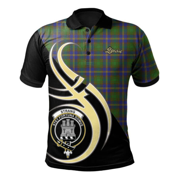 Strange of Balkaskie Clan Polo Shirt, Scottish Tartan Strange of Balkaskie Clans Polo Shirt Believe In Me Style