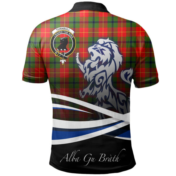 Turnbull Dress Clan Polo Shirt, Scottish Tartan Turnbull Dress Clans Polo Shirt Crest Lion Style - Image 2