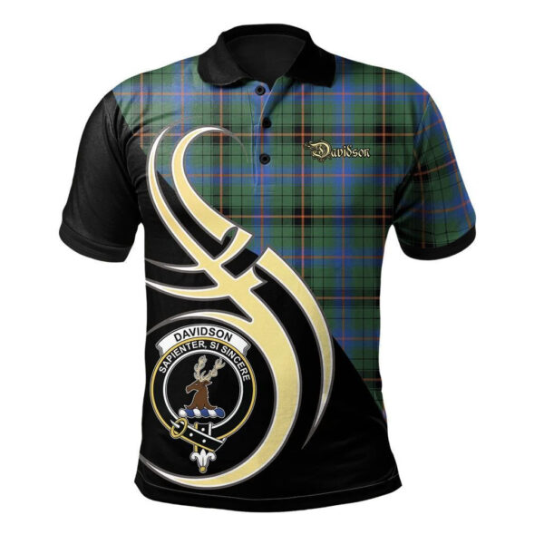 Davidson Ancient Clan Polo Shirt, Scottish Tartan Davidson Ancient Clans Polo Shirt Believe In Me Style