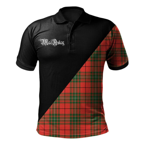 MacAulay Modern Clan Polo Shirt, Scottish Tartan MacAulay Modern Clans Polo Shirt Military Style