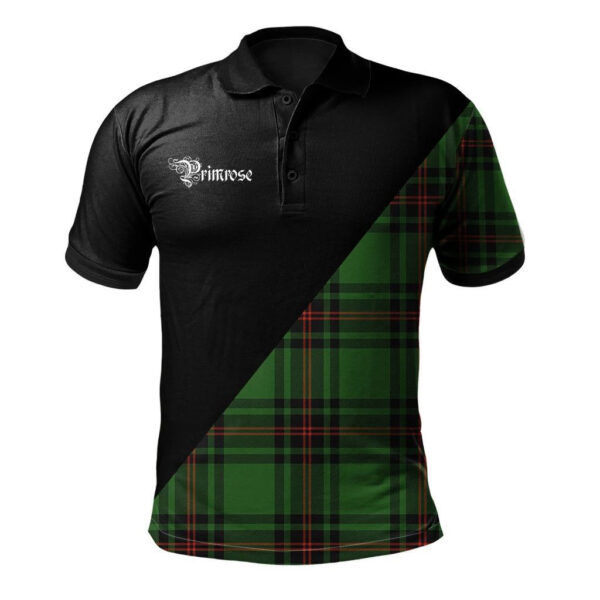 Primrose Clan Polo Shirt, Scottish Tartan Primrose Clans Polo Shirt Military Style