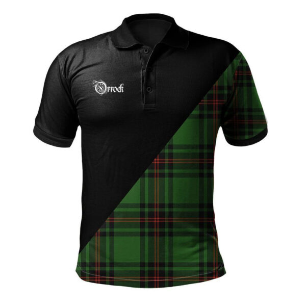 Orrock Clan Polo Shirt, Scottish Tartan Orrock Clans Polo Shirt Military Style