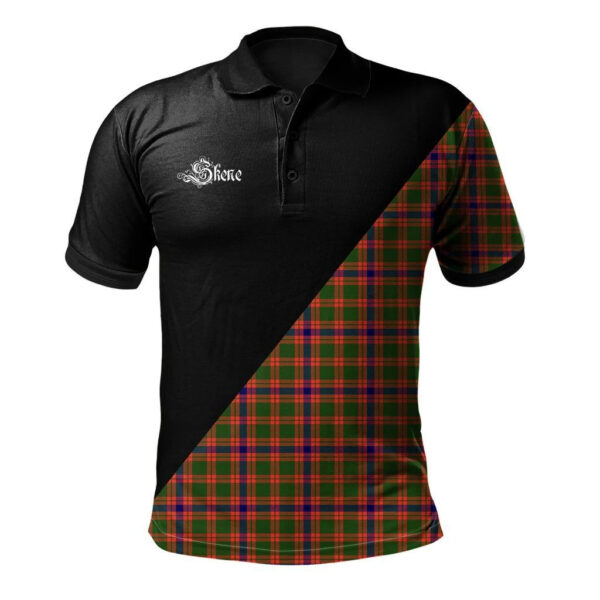 Skene Modern Clan Polo Shirt, Scottish Tartan Skene Modern Clans Polo Shirt Military Style