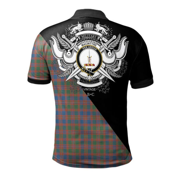 MacIntyre Ancient Clan Polo Shirt, Scottish Tartan MacIntyre Ancient Clans Polo Shirt Military Style - Image 2