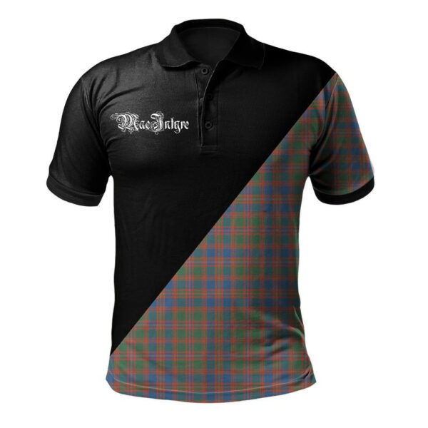 MacIntyre Ancient Clan Polo Shirt, Scottish Tartan MacIntyre Ancient Clans Polo Shirt Military Style