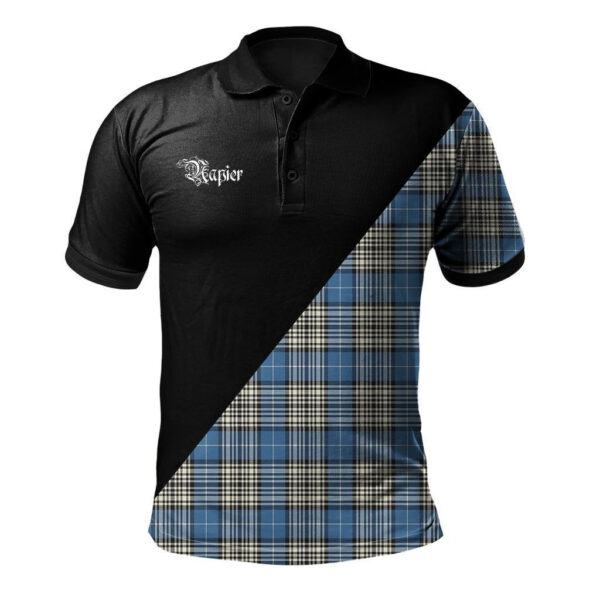 Napier Ancient Clan Polo Shirt, Scottish Tartan Napier Ancient Clans Polo Shirt Military Style