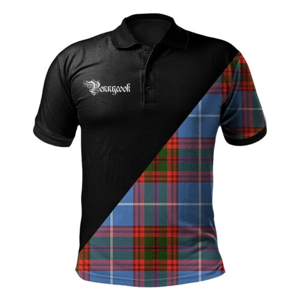 Pennycook Clan Polo Shirt, Scottish Tartan Pennycook Clans Polo Shirt Military Style