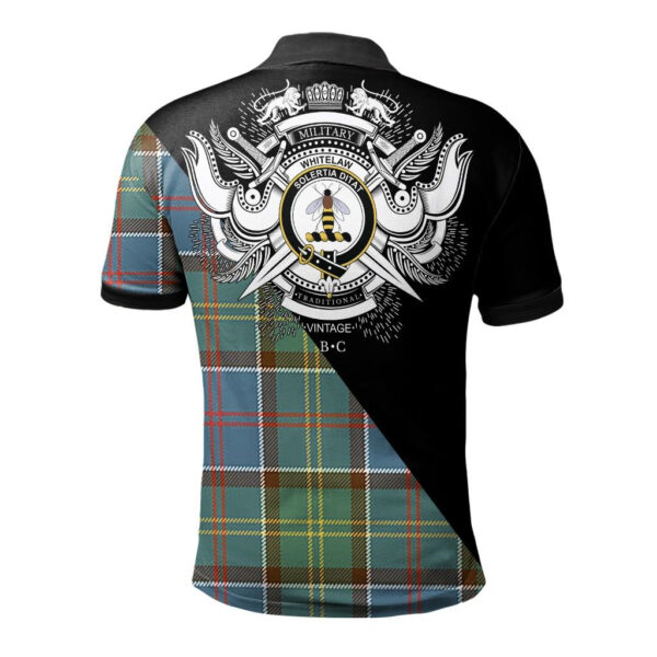 Whitelaw Clan Polo Shirt, Scottish Tartan Whitelaw Clans Polo Shirt Military Style - Image 2