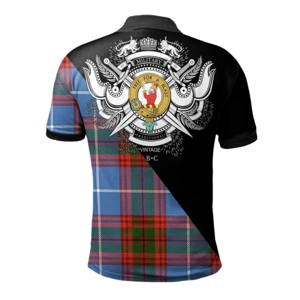 Pennycook Clan Polo Shirt, Scottish Tartan Pennycook Clans Polo Shirt Military Style - Image 2