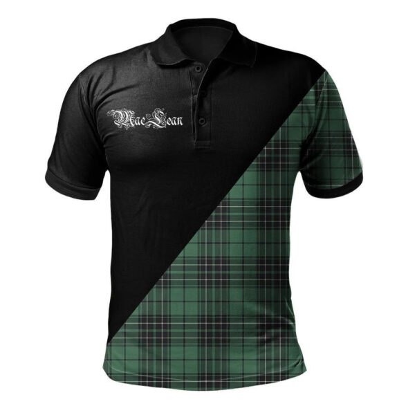 MacLean Hunting Ancient Clan Polo Shirt, Scottish Tartan MacLean Hunting Ancient Clans Polo Shirt Military Style