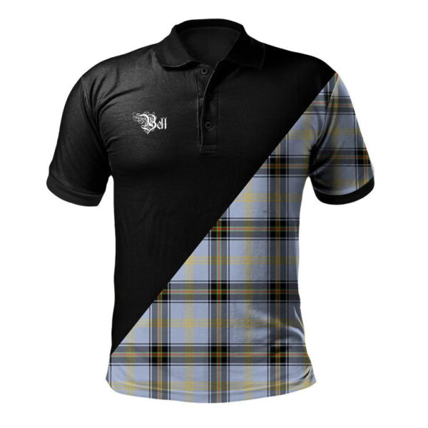 Bell of the Borders Clan Polo Shirt, Scottish Tartan Bell of the Borders Clans Polo Shirt Military Style