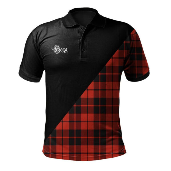 Hogg Clan Polo Shirt, Scottish Tartan Hogg Clans Polo Shirt Military Style