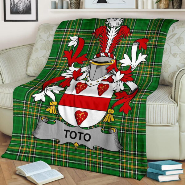 Ireland Premium Blanket - Toto Ireland Blanket Irish National Tartan - Image 2