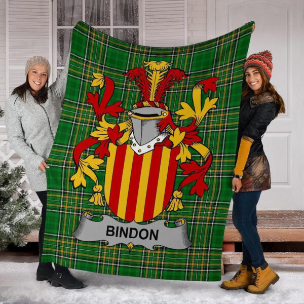 Ireland Premium Blanket - Bindon Ireland Blanket Irish National Tartan - Image 6