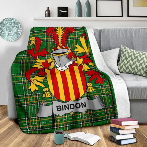 Ireland Premium Blanket - Bindon Ireland Blanket Irish National Tartan - Image 3