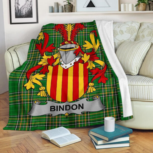 Ireland Premium Blanket - Bindon Ireland Blanket Irish National Tartan