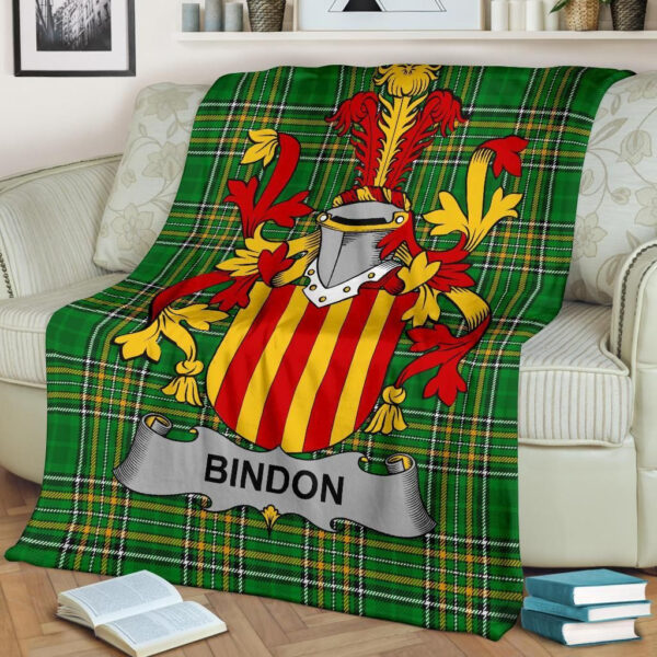 Ireland Premium Blanket - Bindon Ireland Blanket Irish National Tartan - Image 2