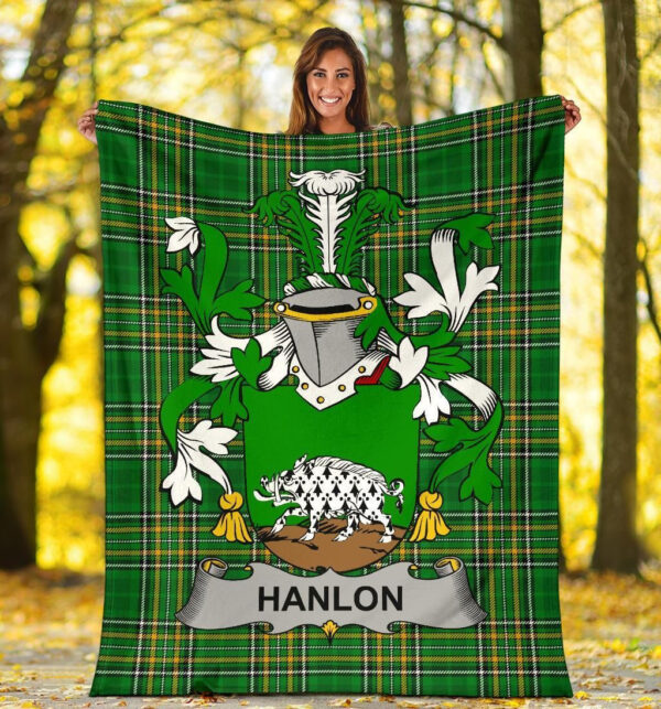 Ireland Premium Blanket - Hanlon or O'Hanlon Ireland Blanket Irish National Tartan - Image 5