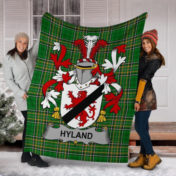 Ireland Premium Blanket - Hyland or O'Hyland Ireland Blanket Irish National Tartan - Image 6