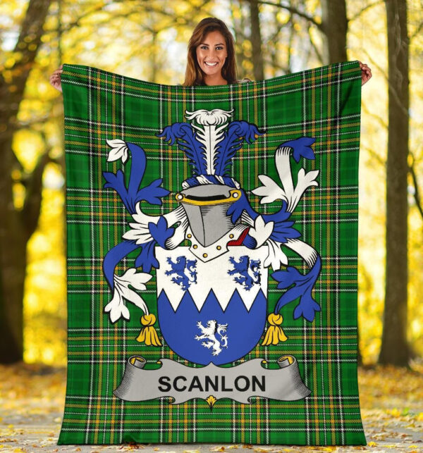 Ireland Premium Blanket - Scanlon or O'Scanlan Ireland Blanket Irish National Tartan - Image 5