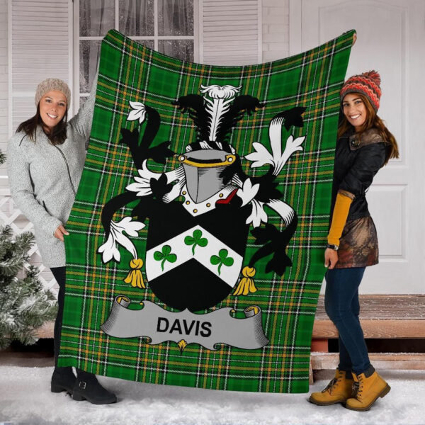 Ireland Premium Blanket - Davis Ireland Blanket Irish National Tartan - Image 6