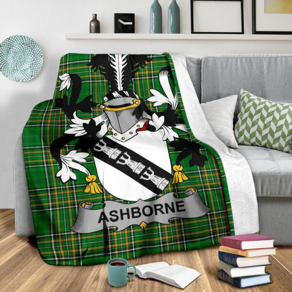 Ireland Premium Blanket - Ashborne Ireland Blanket Irish National Tartan - Image 3