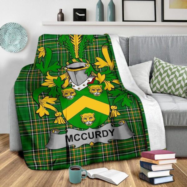 Ireland Premium Blanket - McCurdy or Curdy Ireland Blanket Irish National Tartan - Image 3