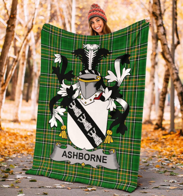 Ireland Premium Blanket - Ashborne Ireland Blanket Irish National Tartan - Image 4