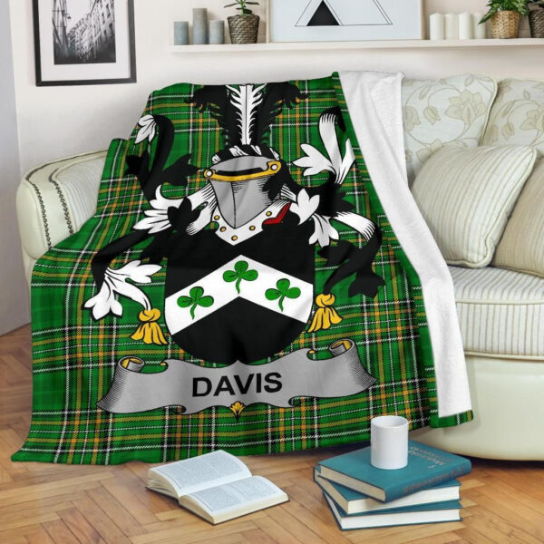 Ireland Premium Blanket - Davis Ireland Blanket Irish National Tartan