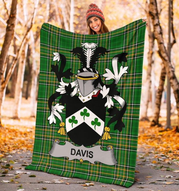 Ireland Premium Blanket - Davis Ireland Blanket Irish National Tartan - Image 4