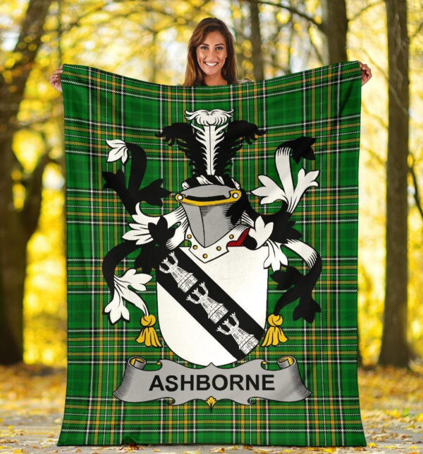 Ireland Premium Blanket - Ashborne Ireland Blanket Irish National Tartan - Image 5