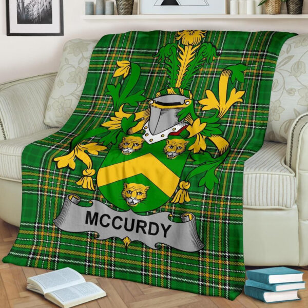 Ireland Premium Blanket - McCurdy or Curdy Ireland Blanket Irish National Tartan - Image 2