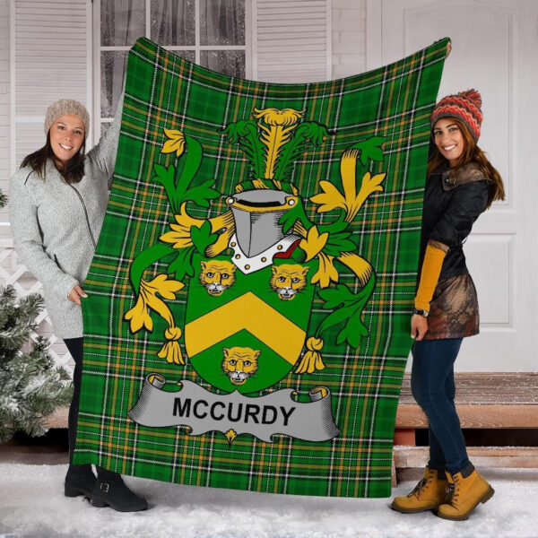 Ireland Premium Blanket - McCurdy or Curdy Ireland Blanket Irish National Tartan - Image 6