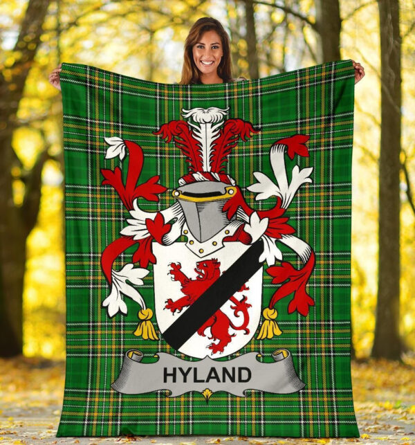 Ireland Premium Blanket - Hyland or O'Hyland Ireland Blanket Irish National Tartan - Image 5