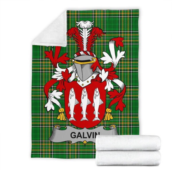 Ireland Premium Blanket - Galvin or O'Galvin Ireland Blanket Irish National Tartan - Image 7