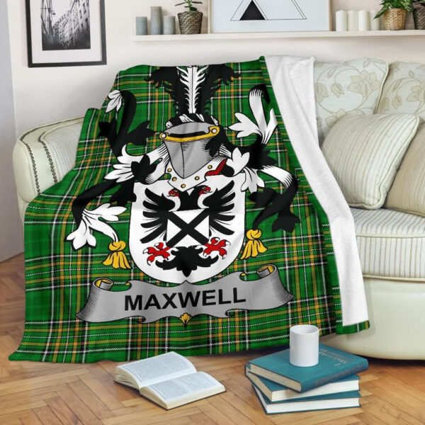 Ireland Premium Blanket - Maxwell Ireland Blanket Irish National Tartan