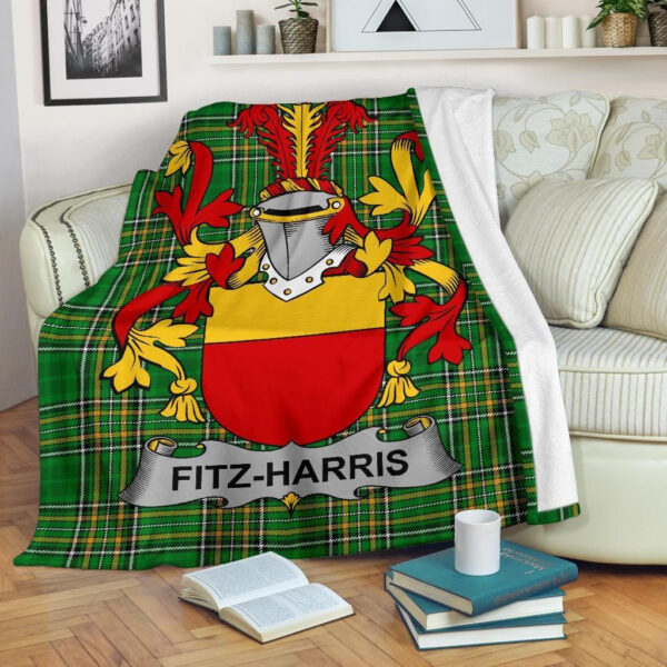 Ireland Premium Blanket - Fitz-Harris Ireland Blanket Irish National Tartan