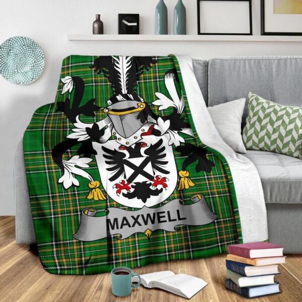 Ireland Premium Blanket - Maxwell Ireland Blanket Irish National Tartan - Image 3