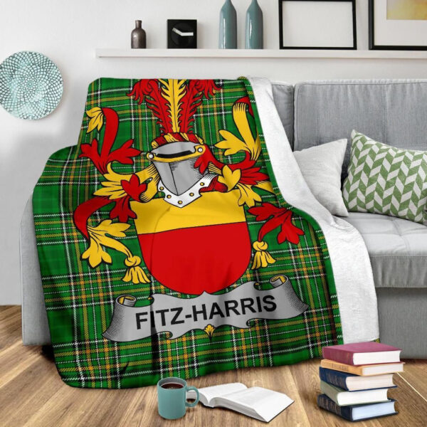 Ireland Premium Blanket - Fitz-Harris Ireland Blanket Irish National Tartan - Image 3