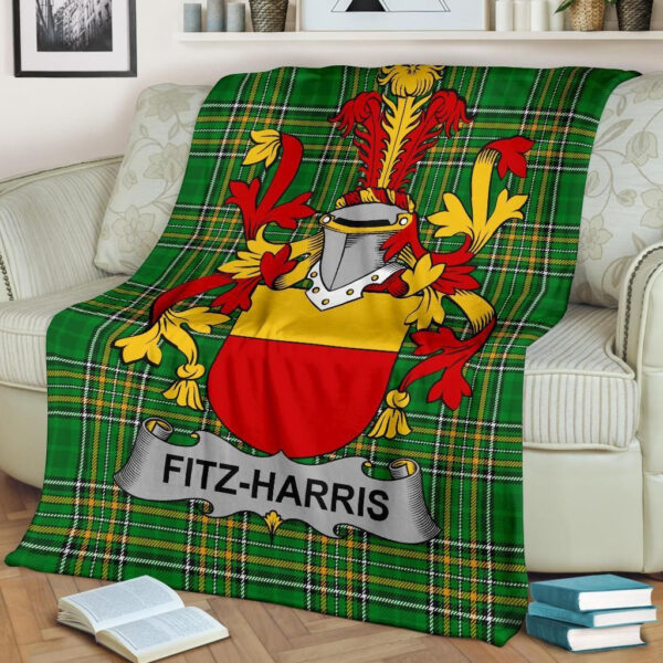 Ireland Premium Blanket - Fitz-Harris Ireland Blanket Irish National Tartan - Image 2