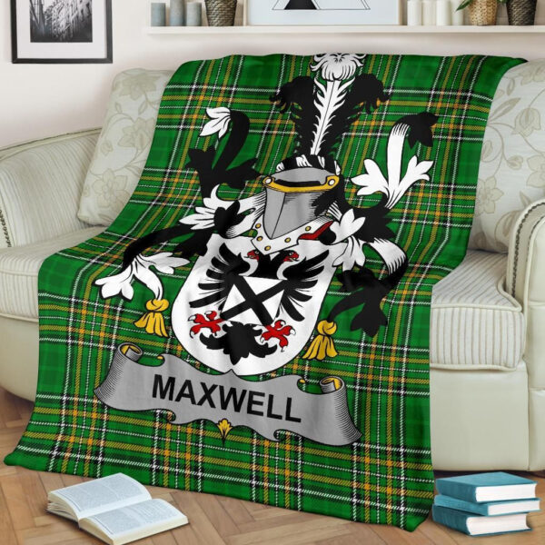 Ireland Premium Blanket - Maxwell Ireland Blanket Irish National Tartan - Image 2