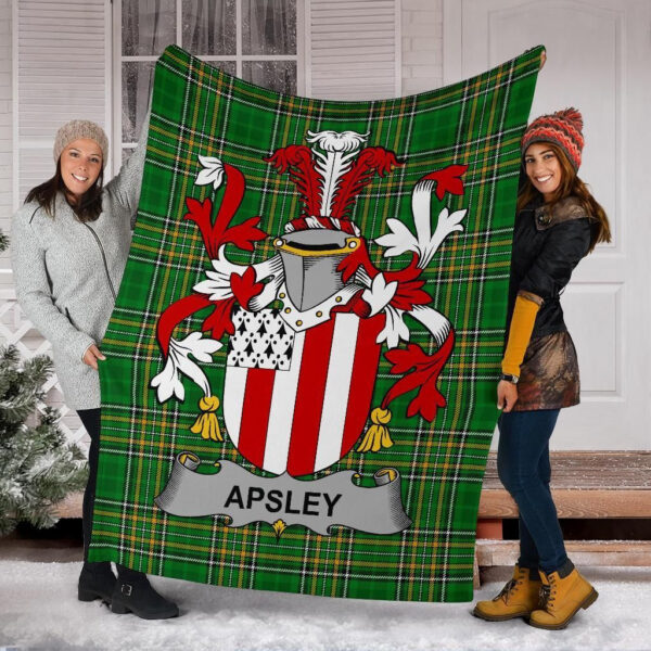 Ireland Premium Blanket - Apsley Ireland Blanket Irish National Tartan - Image 6