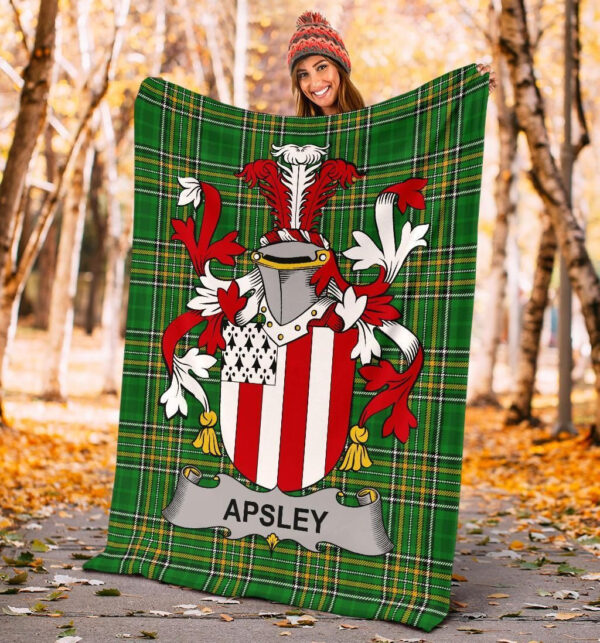 Ireland Premium Blanket - Apsley Ireland Blanket Irish National Tartan - Image 4