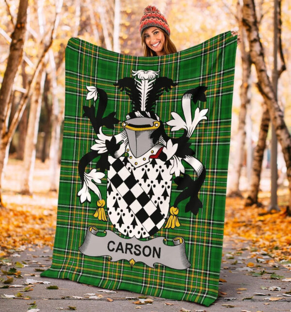 Ireland Premium Blanket - Carson Ireland Blanket Irish National Tartan - Image 4